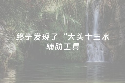 终于发现了“大头十三水辅助工具（专用辅牌神器免安装）