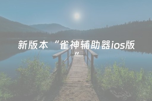 新版本“雀神辅助器ios版”（详细透视教程）-哔哩哔哩