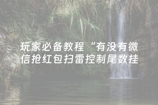 玩家必备教程“有没有微信抢红包扫雷控制尾数挂”（详细透视教程）-哔哩哔哩