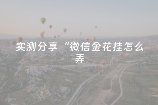 实测分享“微信金花挂怎么弄（专用辅牌神器免安装）