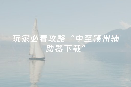 玩家必看攻略“中至赣州辅助器下载”（详细透视教程）-哔哩哔哩