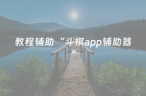 教程辅助“斗棋app辅助器”（详细透视教程）-哔哩哔哩