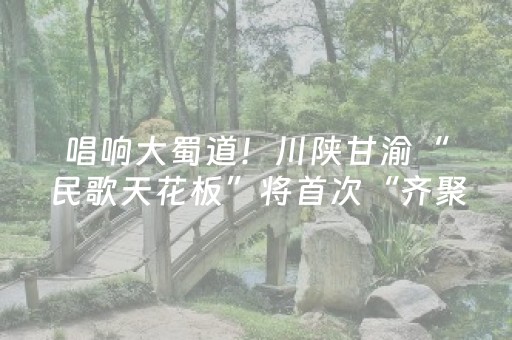 唱响大蜀道！川陕甘渝“民歌天花板”将首次“齐聚”广元旺苍