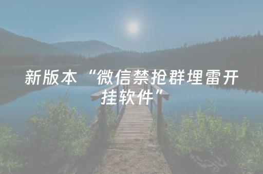 新版本“微信禁抢群埋雷开挂软件”（详细透视教程）-哔哩哔哩