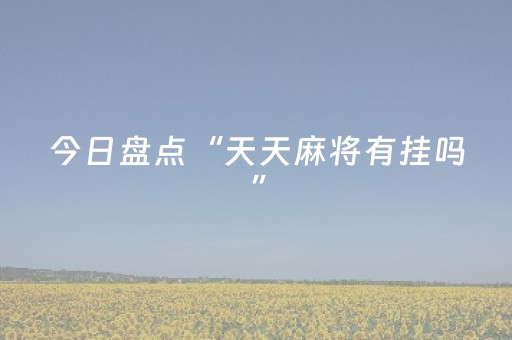 今日盘点“天天麻将有挂吗”（详细辅助教程）-哔哩哔哩