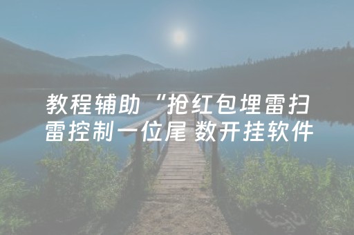 教程辅助“抢红包埋雷扫雷控制一位尾 数开挂软件”（详细透视教程）-哔哩哔哩