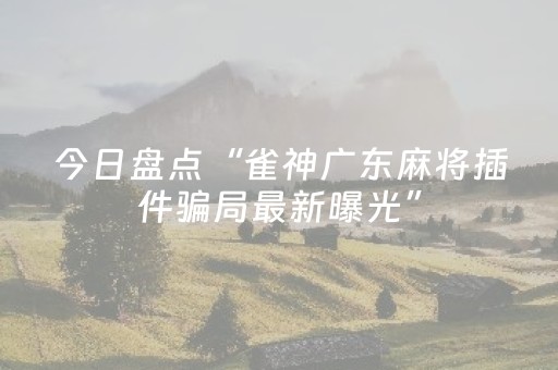 今日盘点“雀神广东麻将插件骗局最新曝光”（详细辅助教程）-哔哩哔哩