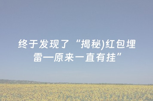 终于发现了“揭秘)红包埋雷—原来一直有挂”（详细透视教程）-哔哩哔哩
