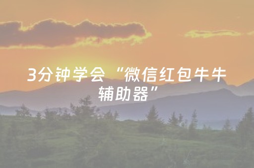 3分钟学会“微信红包牛牛辅助器”（详细透视教程）-哔哩哔哩