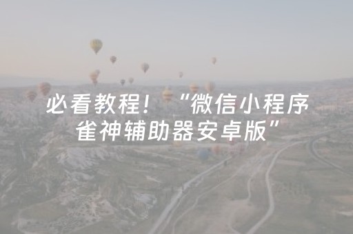 2分钟秒懂！“17麻将众娱软件神器”（详细透视教程）-哔哩哔哩