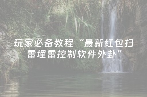 玩家必备教程“最新红包扫雷埋雷控制软件外卦”（详细透视教程）-哔哩哔哩