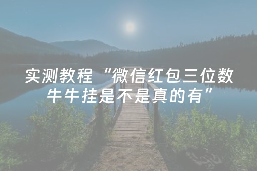 实测教程“微信红包三位数牛牛挂是不是真的有”（详细透视教程）-哔哩哔哩