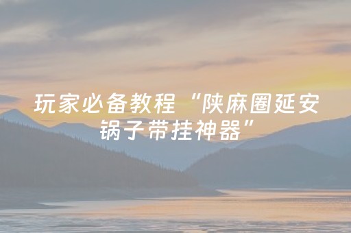 玩家必备教程“陕麻圈延安锅子带挂神器”（详细透视教程）-哔哩哔哩