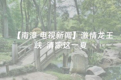 【南漳 电视新闻】激情龙王峡  清凉这一夏