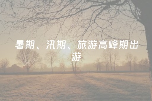 暑期、汛期、旅游高峰期出游，请收好这份安全指南→