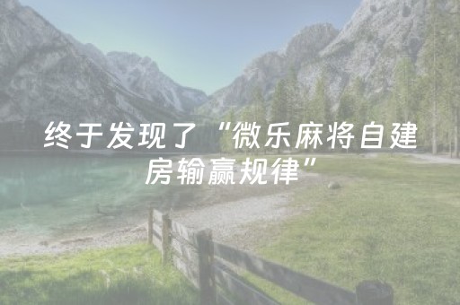 终于发现了“微乐麻将自建房输赢规律”（详细透视教程）-哔哩哔哩