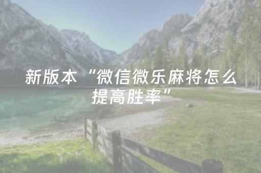 新版本“微信微乐麻将怎么提高胜率”（详细透视教程）-哔哩哔哩