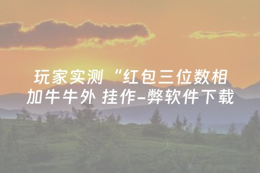 玩家实测“红包三位数相加牛牛外 挂作-弊软件下载 ”（详细透视教程）-哔哩哔哩