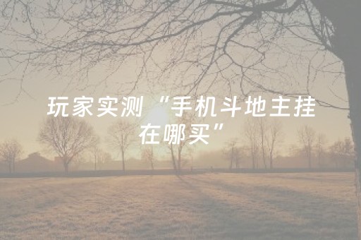 玩家实测“手机斗地主挂在哪买”（详细透视教程）-哔哩哔哩