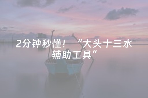 2分钟秒懂！“大头十三水辅助工具”（详细透视教程）-哔哩哔哩