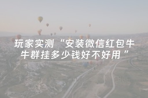玩家实测“安装微信红包牛牛群挂多少钱好不好用 ”（详细透视教程）-哔哩哔哩