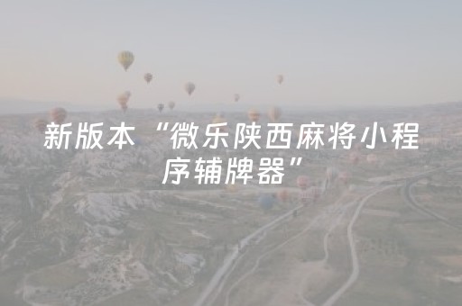 新版本“微乐陕西麻将小程序辅牌器”（详细透视教程）-哔哩哔哩