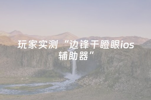 玩家实测“边锋干瞪眼ios辅助器”（详细透视教程）-哔哩哔哩