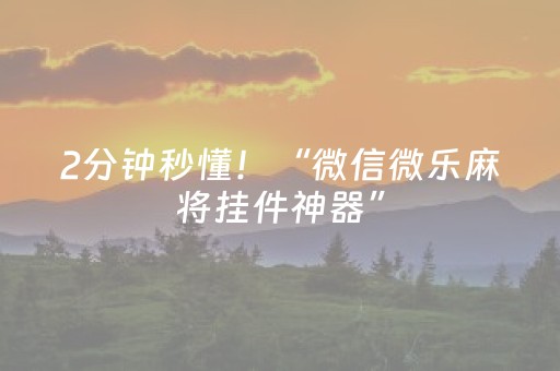 今日盘点“微乐吉林麻将助赢神器”（详细透视教程）-哔哩哔哩