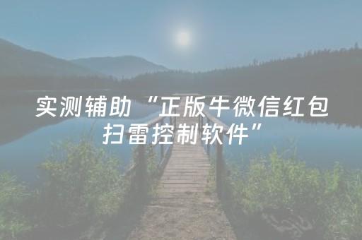 实测辅助“正版牛微信红包扫雷控制软件”（详细透视教程）-哔哩哔哩