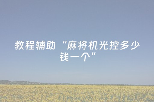 教程辅助“麻将机光控多少钱一个”（详细透视教程）-哔哩哔哩