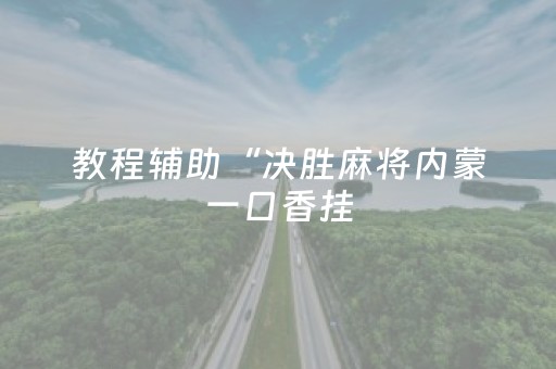 教程辅助“决胜麻将内蒙一口香挂（专用辅牌神器免安装）