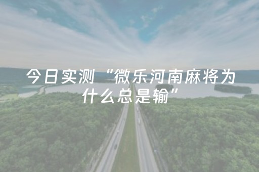 今日实测“微乐河南麻将为什么总是输”（详细开挂教程）-哔哩哔哩