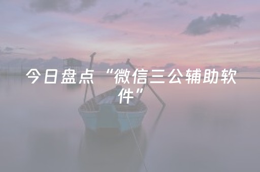 今日盘点“微信三公辅助软件”（详细透视教程）-哔哩哔哩