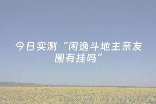 今日实测“闲逸斗地主亲友圈有挂吗”（详细辅助教程）-哔哩哔哩