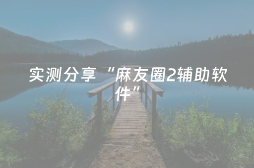 实测分享“麻友圈2辅助软件”（详细透视教程）-哔哩哔哩