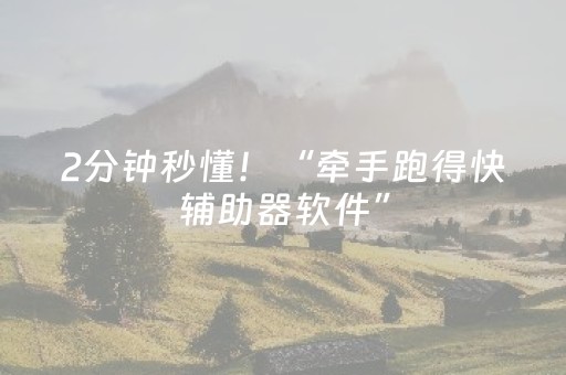 2分钟秒懂！“牵手跑得快辅助器软件”（详细透视教程）-哔哩哔哩