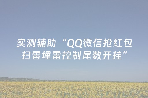 实测辅助“QQ微信抢红包扫雷埋雷控制尾数开挂”（详细透视教程）-哔哩哔哩