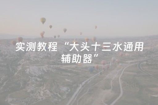 实测教程“大头十三水通用辅助器”（详细透视教程）-哔哩哔哩