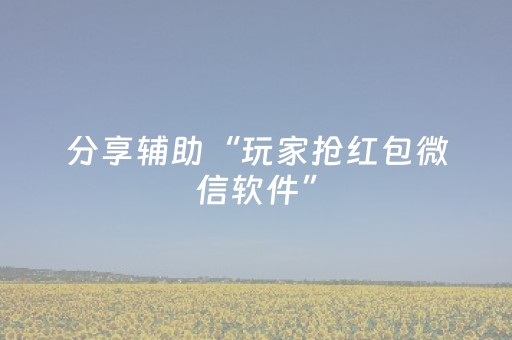 分享辅助“玩家抢红包微信软件”（详细透视教程）-哔哩哔哩