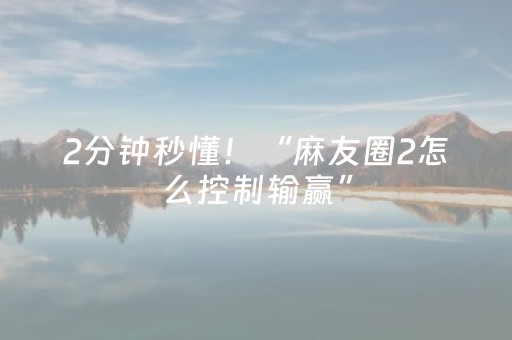2分钟秒懂！“麻友圈2怎么控制输赢”（详细辅助教程）-哔哩哔哩