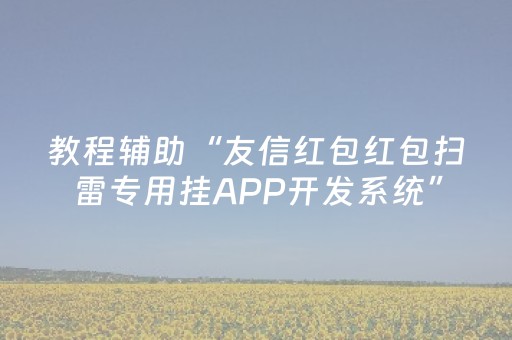 教程辅助“友信红包红包扫雷专用挂APP开发系统”（详细透视教程）-哔哩哔哩