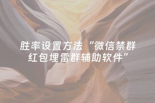 胜率设置方法“微信禁群红包埋雷群辅助软件”（详细透视教程）-哔哩哔哩