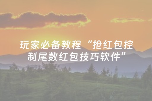 玩家必备教程“抢红包控制尾数红包技巧软件”（详细透视教程）-哔哩哔哩