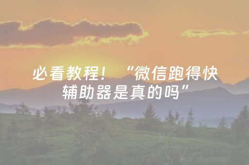 必看教程！“微信跑得快辅助器是真的吗”（详细透视教程）-哔哩哔哩