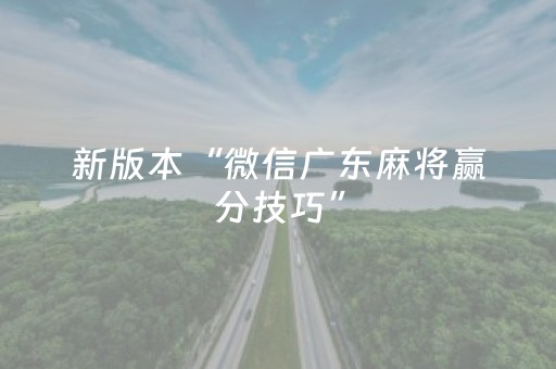 新版本“微信广东麻将赢分技巧”（详细透视教程）-哔哩哔哩