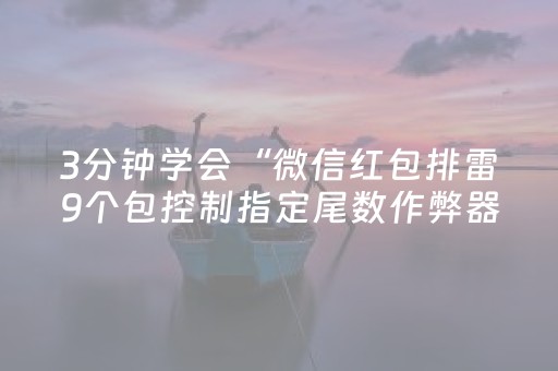 3分钟学会“微信红包排雷9个包控制指定尾数作弊器”（详细透视教程）-哔哩哔哩