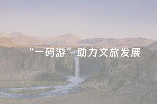 “一码游”助力文旅发展