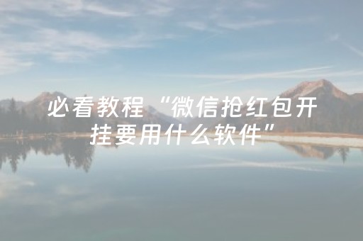 教程辅助“QQ红包扫雷避雷控制尾数开挂软件”（详细透视教程）-哔哩哔哩