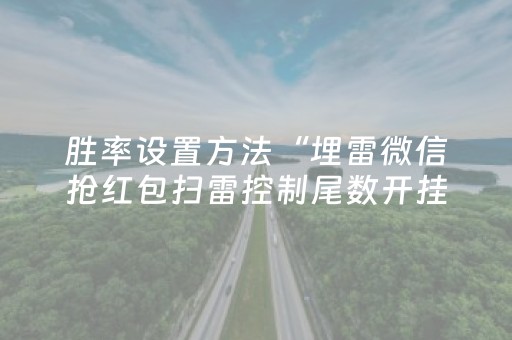 胜率设置方法“埋雷微信抢红包扫雷控制尾数开挂软件”（详细透视教程）-哔哩哔哩
