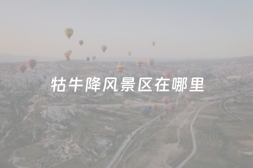 牯牛降风景区在哪里（牯牛降风景区营业时间）